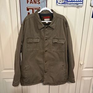 Old Navy Vintage Painter’s Jeans Men's Olive Shirt Jacket